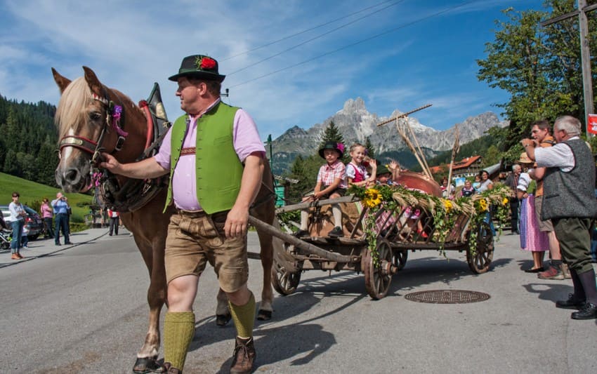 Almabtrieb in FIlzmoos im Salzburger Land © TVB Filzmoos / Alfred Hahn